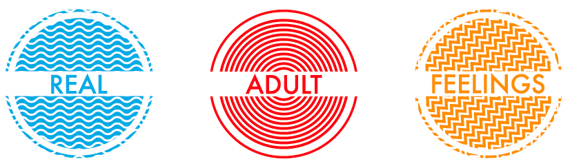 Real Adult Feelings: A Webseries colorful logo